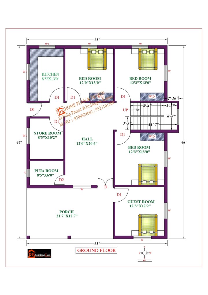 35X48 Affordable House Design
