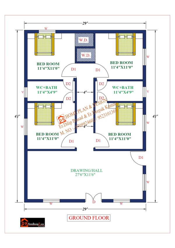29X41 Affordable House Design