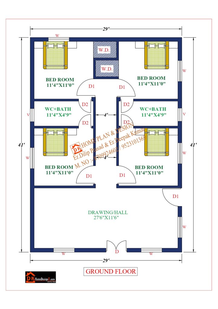 29X41 Affordable House Design