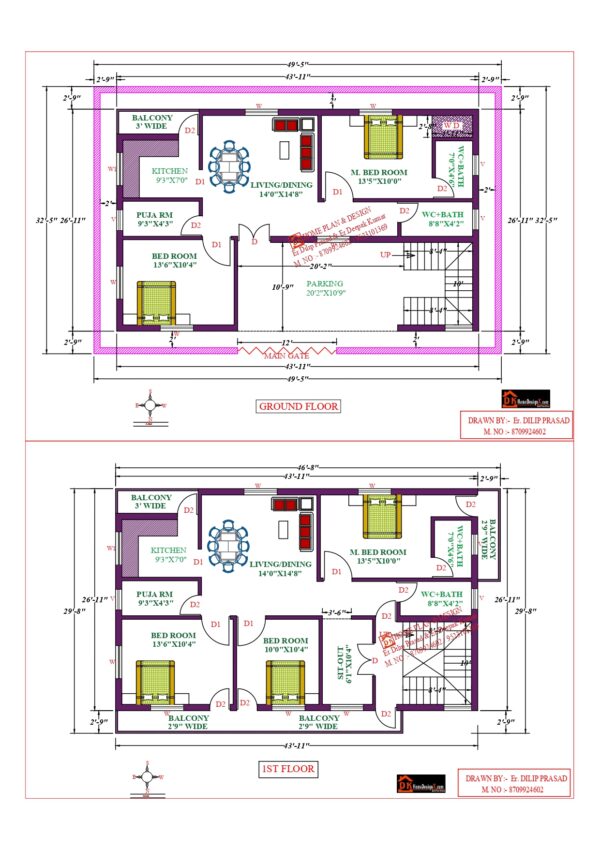 44X30 Affordable House Design