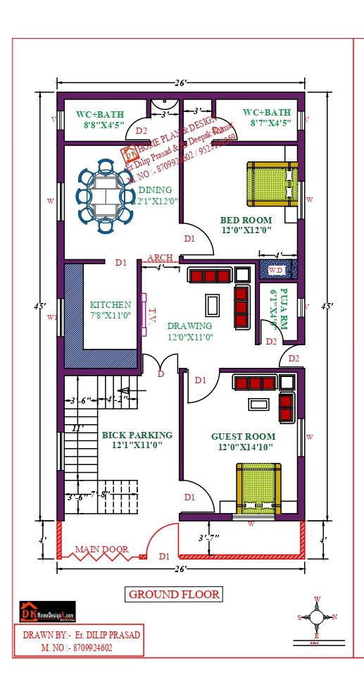26X53 Affordable House Design