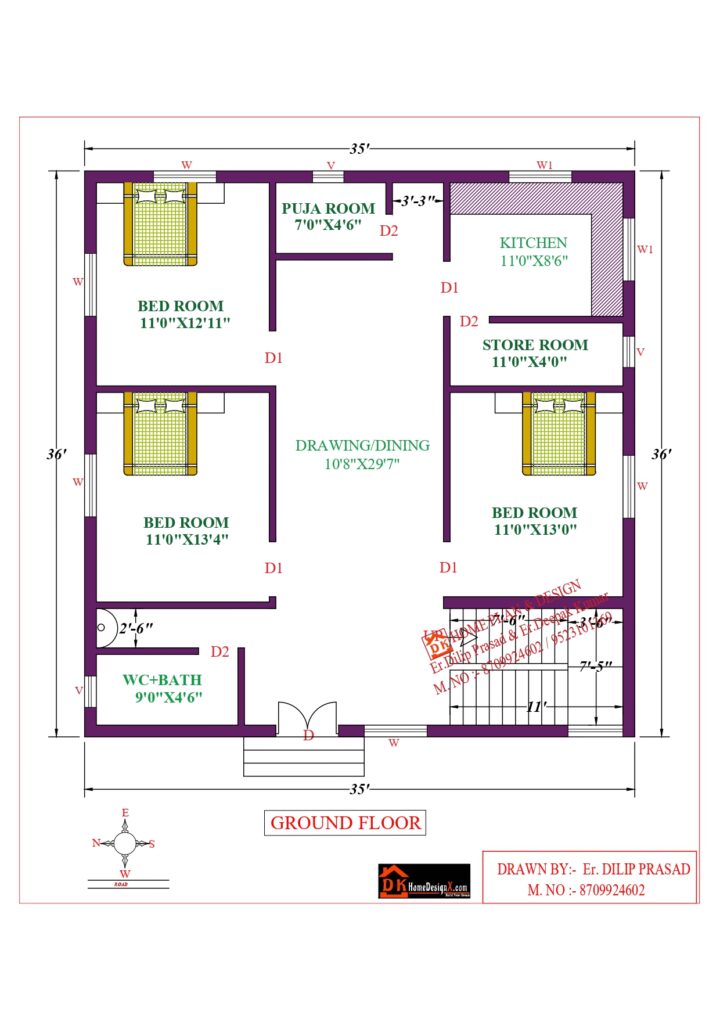 32X32 Affordable House Design