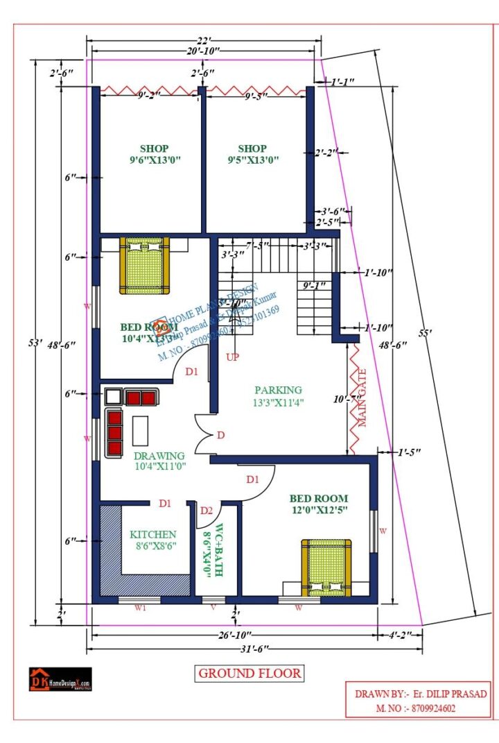 23X50 Affordable House Design