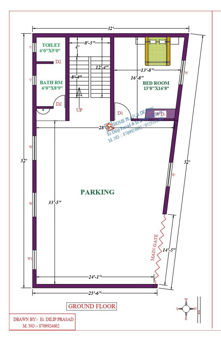 32X52 Affordable House Design - Image 2