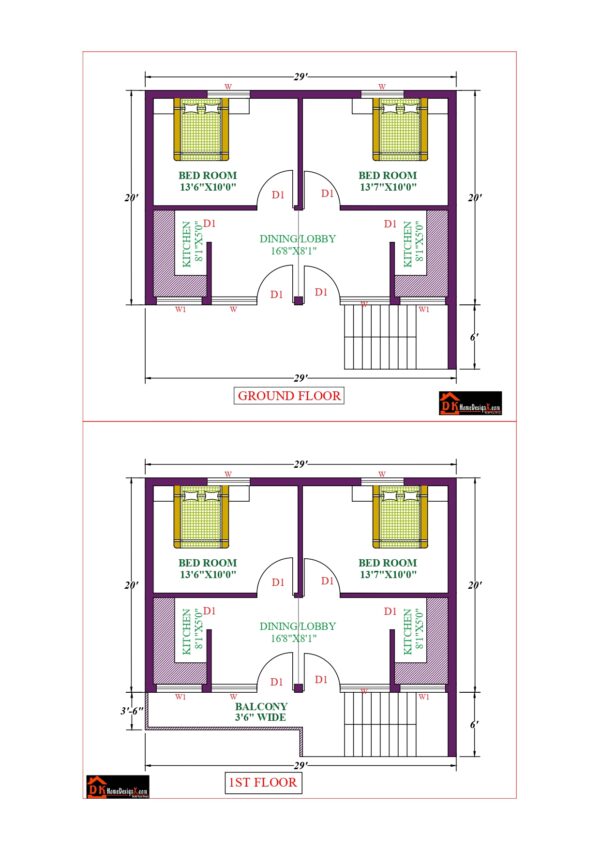 29X20 Affordable House Design