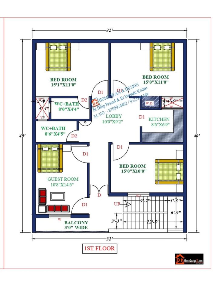 32X40 Affordable House Design - Image 2