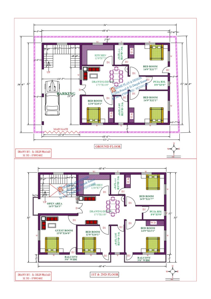 37X49 Affordable House Design
