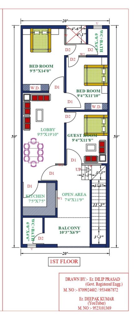 20X50 Affordable House Design DK Home DesignX 20x50-affordable-house-design-dk-home-designx