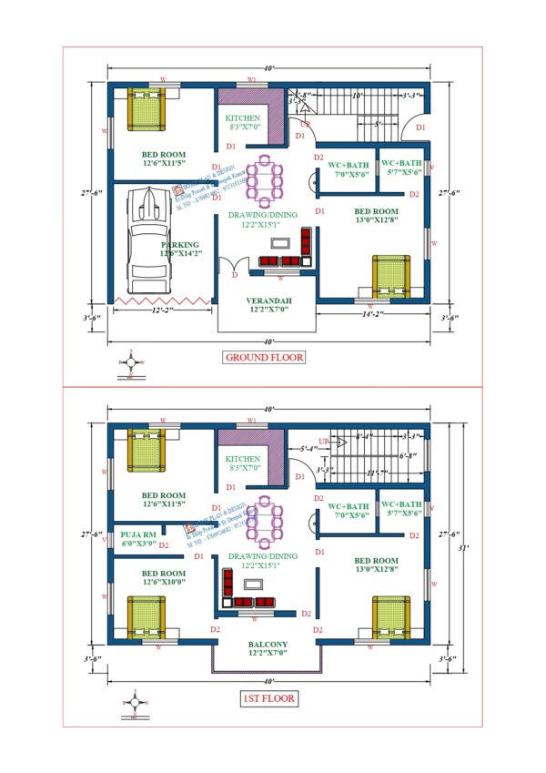 40X28 Affordable House Design