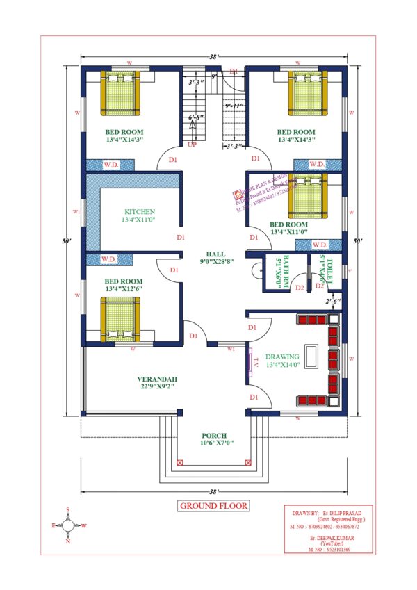 38X50 Affordable House Design
