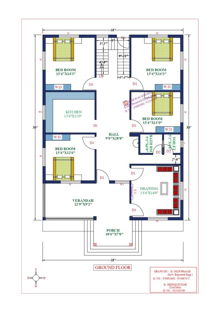 38X50 Affordable House Design