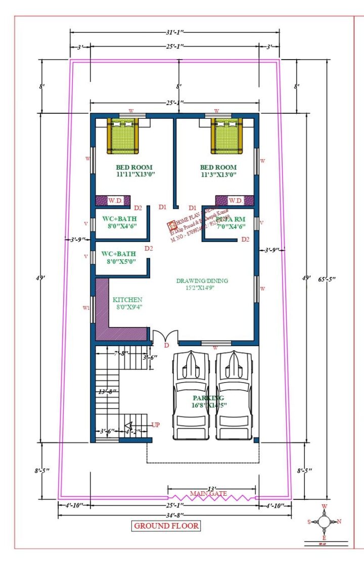 26X53 Affordable House Design