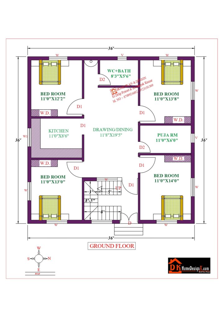 36X36 Affordable House Design