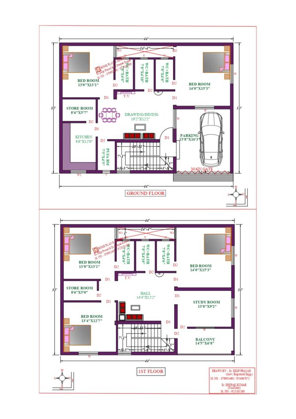 44X33 Affordable House Design
