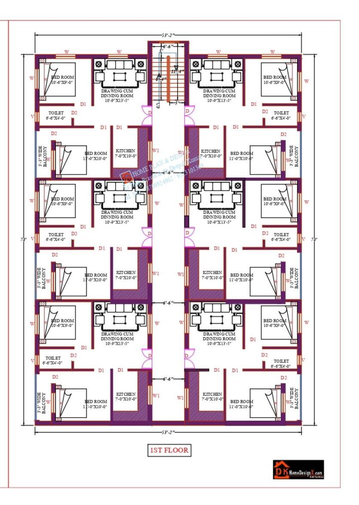 54X74 Affordable House Design - Image 2