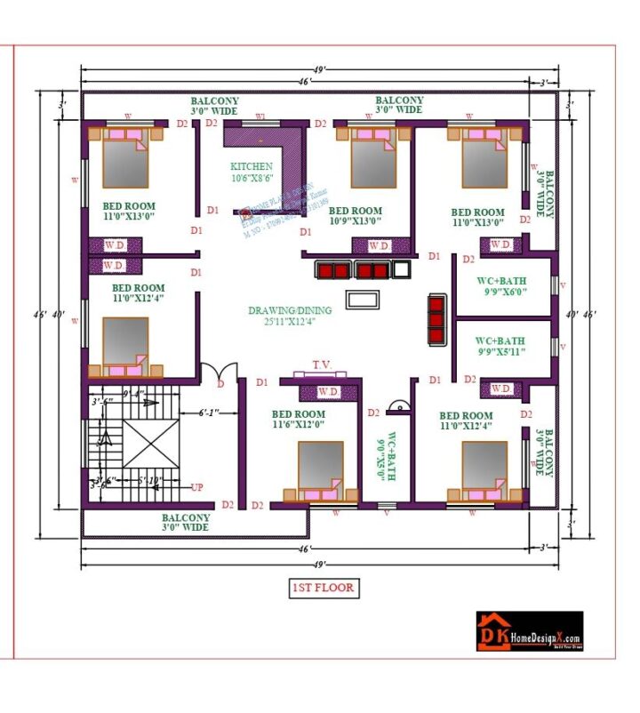 49X46 Affordable House Design - Image 2