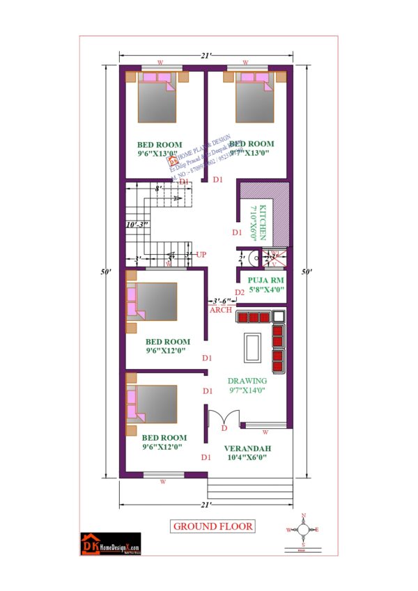 21X50 Affordable House Design