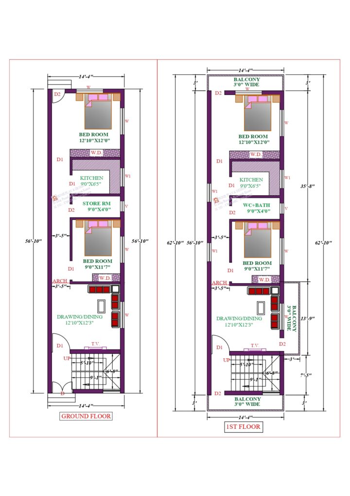 15X63 Affordable House Design