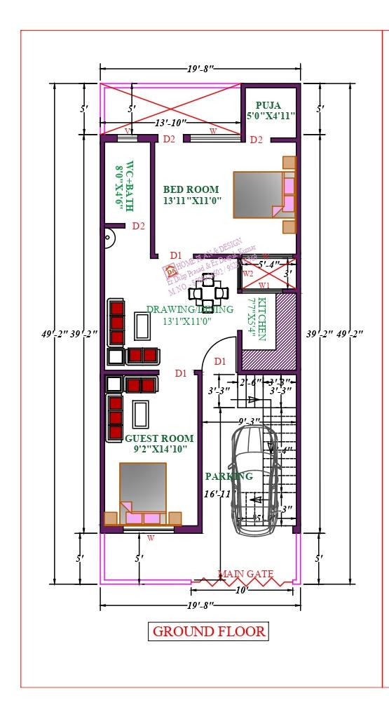 20X50 Affordable House Design