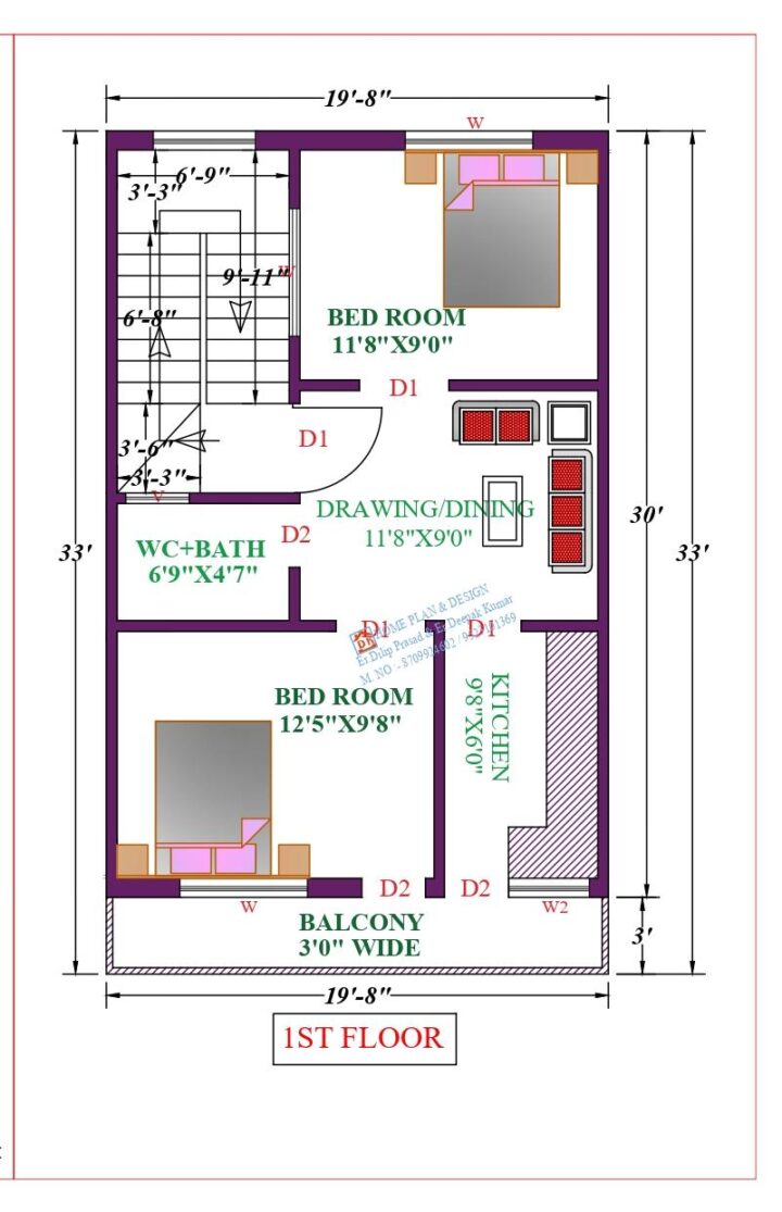 20X33 Affordable House Design - Image 2