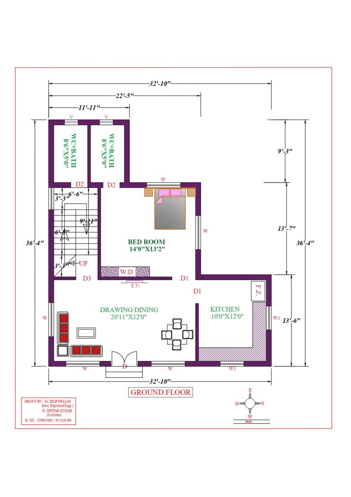 33X37 Affordable House Design