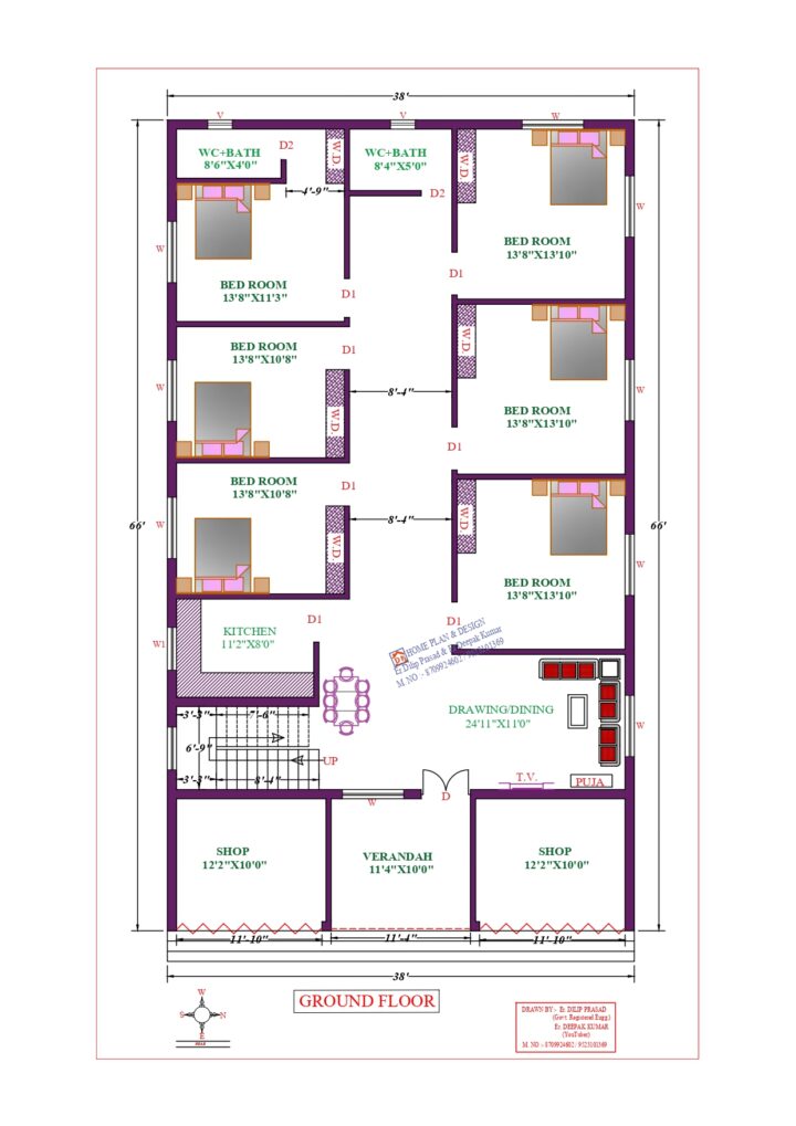 38X66 Affordable House Design
