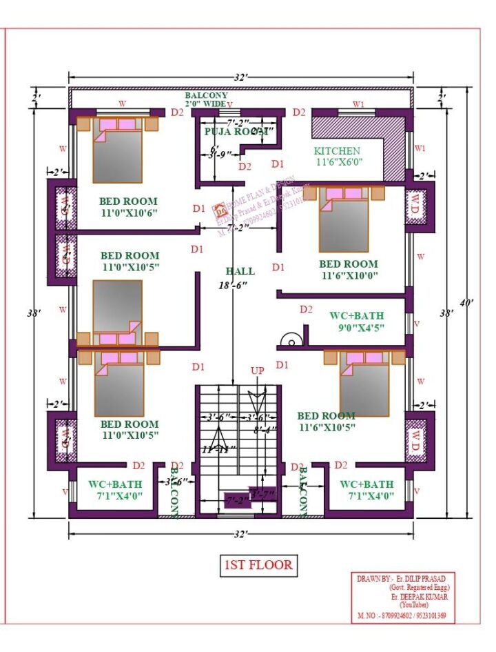 32X38 Affordable House Design - Image 2