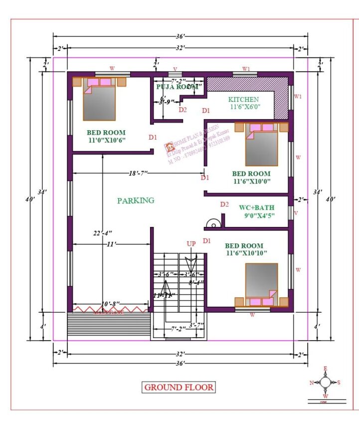 32X38 Affordable House Design