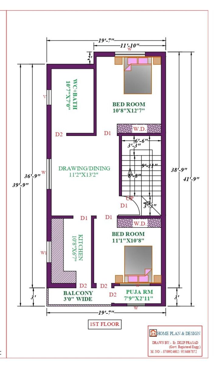 20X42 Affordable House Design - Image 2