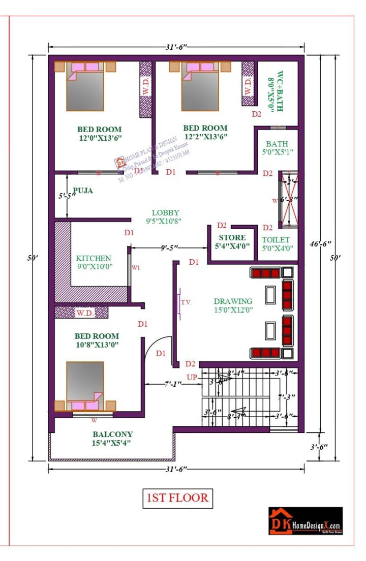 32X50 Affordable House Design - Image 2