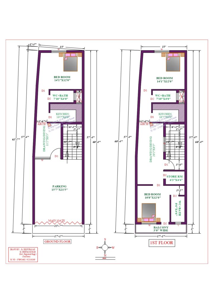17X61 Affordable House Design