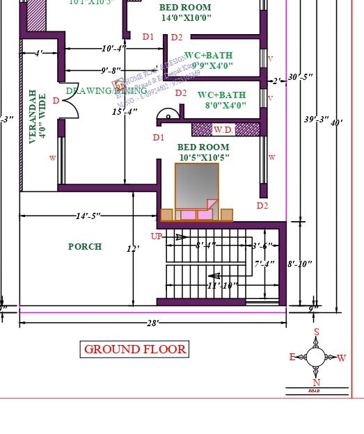 28X40 Affordable House Design