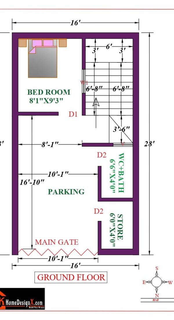 16X31 Affordable House Design
