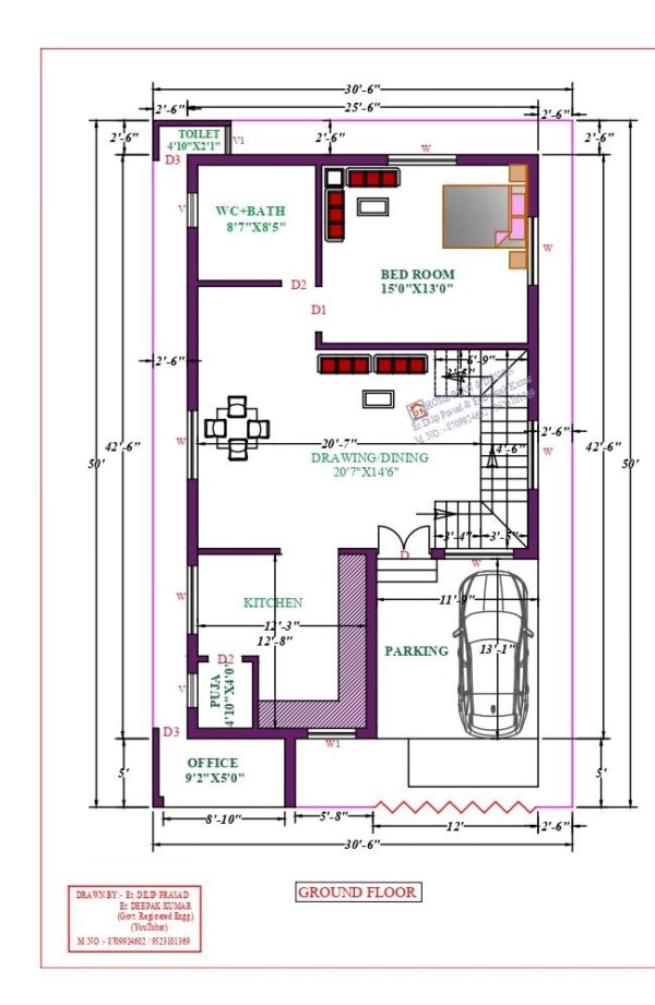 26X46 Affordable House Design