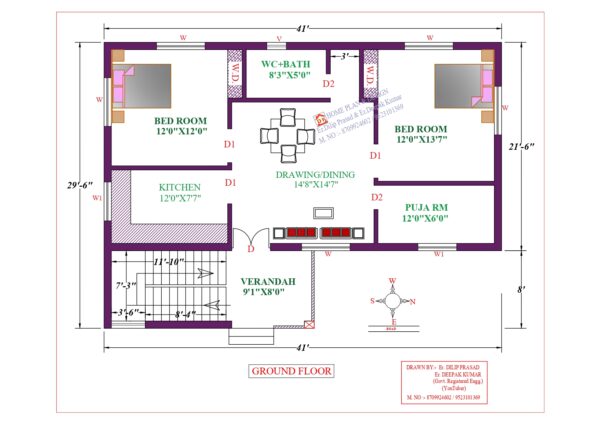 41X30 Affordable House Design