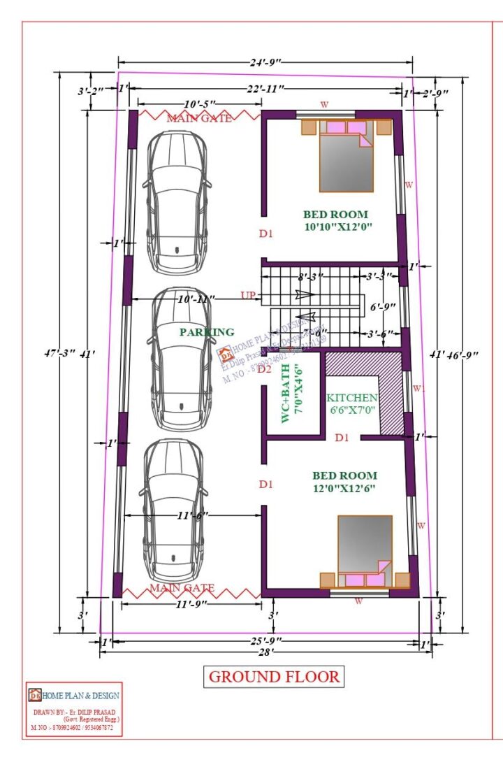 26X47 Affordable House Design