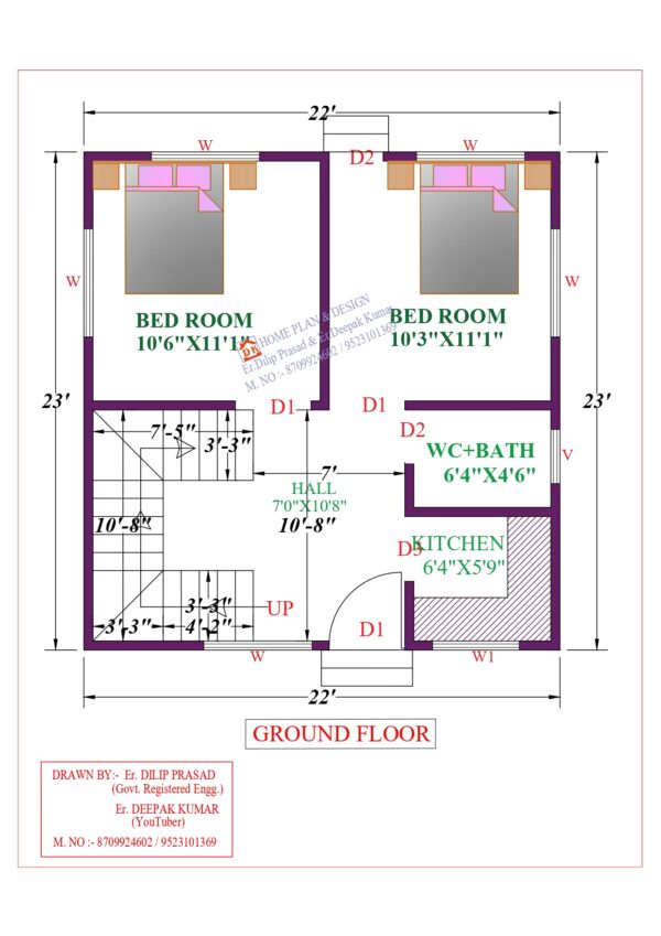 22X23 Affordable House Design