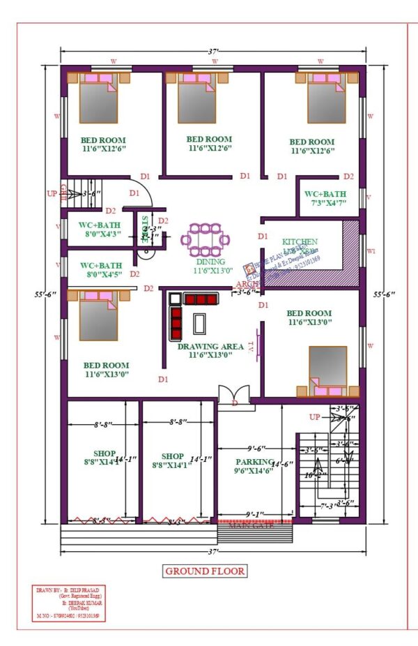 37X59 Affordable House Design