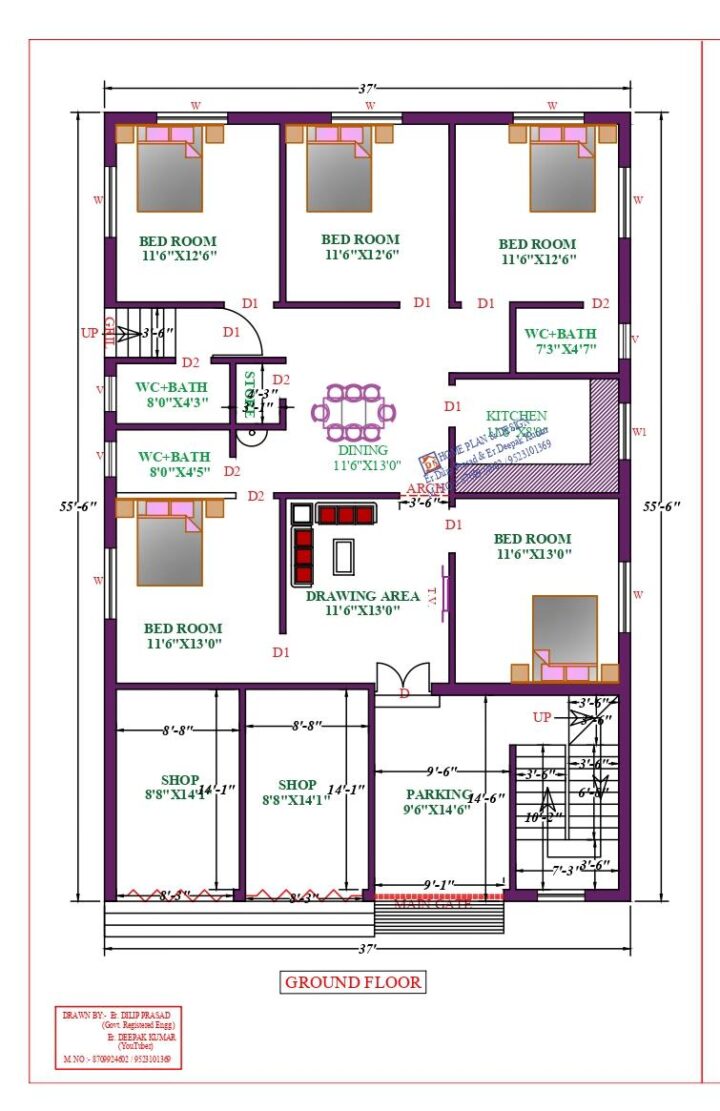 37X59 Affordable House Design