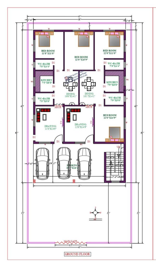 38X70 Affordable House Design