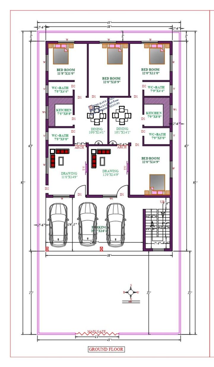 38X70 Affordable House Design