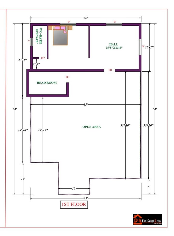 35X54 Affordable House Design - Image 2