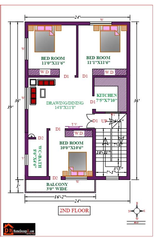 24X39 Affordable House Design