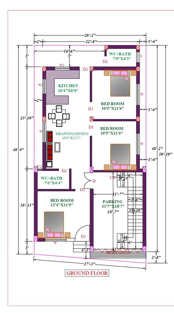 27X51 Affordable House Design