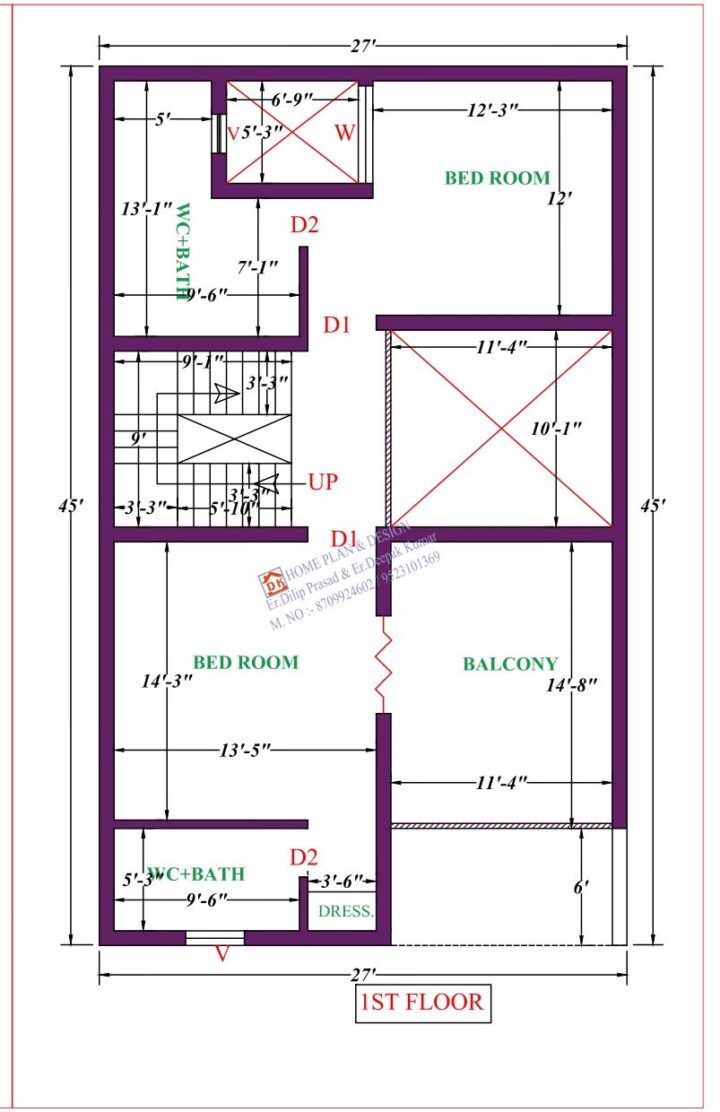 27X45 Affordable House Design - Image 2