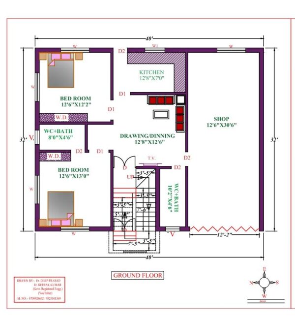 40X39 Affordable House Design