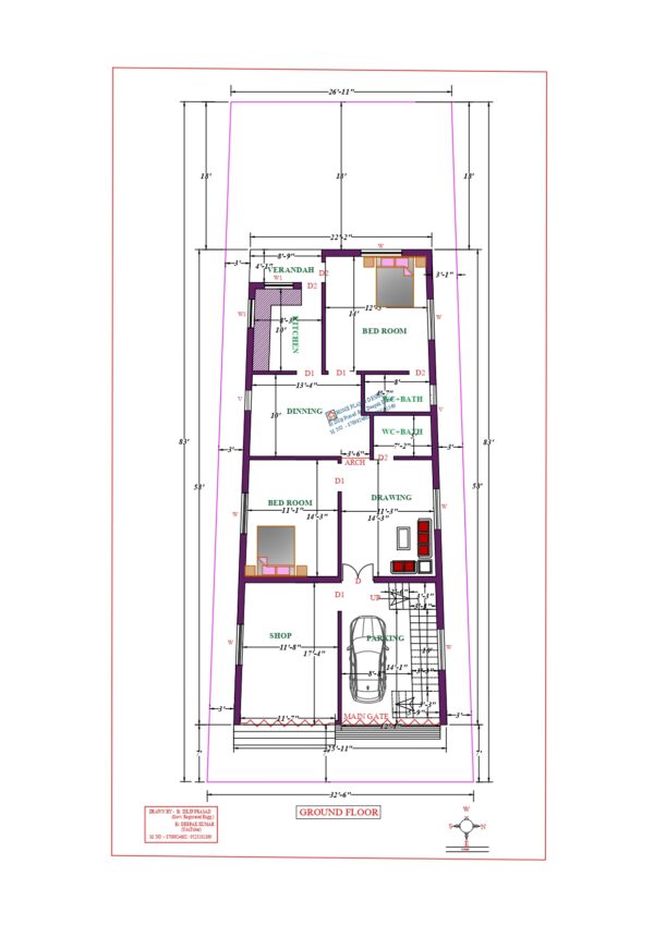26X58 Affordable House Design