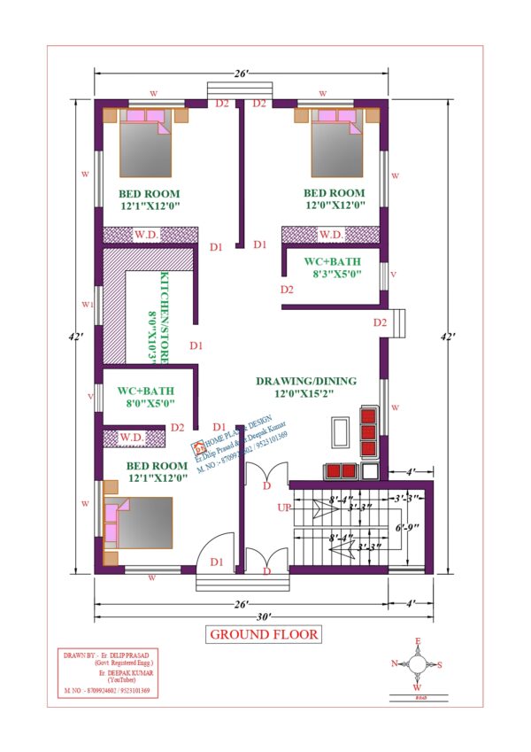 30X42 Affordable House Design