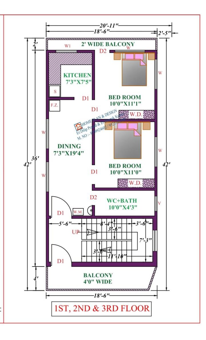 19X42 Affordable House Design - Image 2
