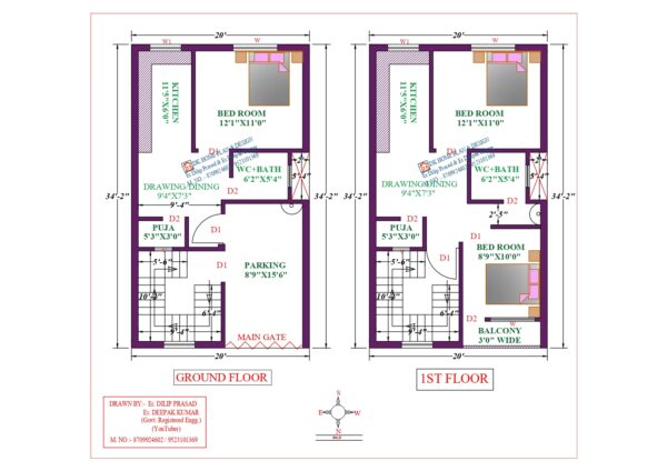 20X35 Affordable House Design